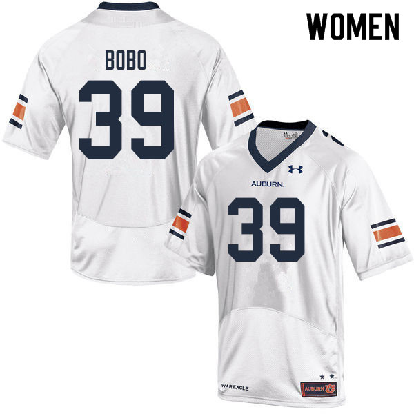 Women's Auburn Tigers #39 Chris Bobo White 2019 College Stitched Football Jersey